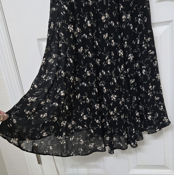 Reformation Gaelle Dress Lucien Black White Ruffle Flutter Sleeves Off Shoulder - Picture 13 of 16